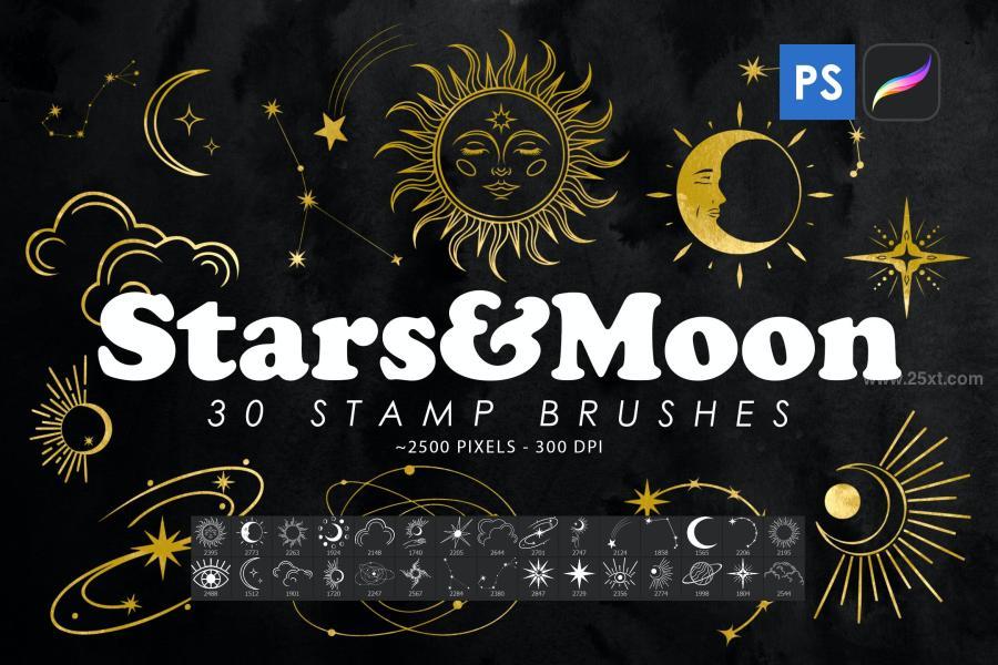 25xt-163298 Stars--Moon-Stamp-Brushesz2.jpg
