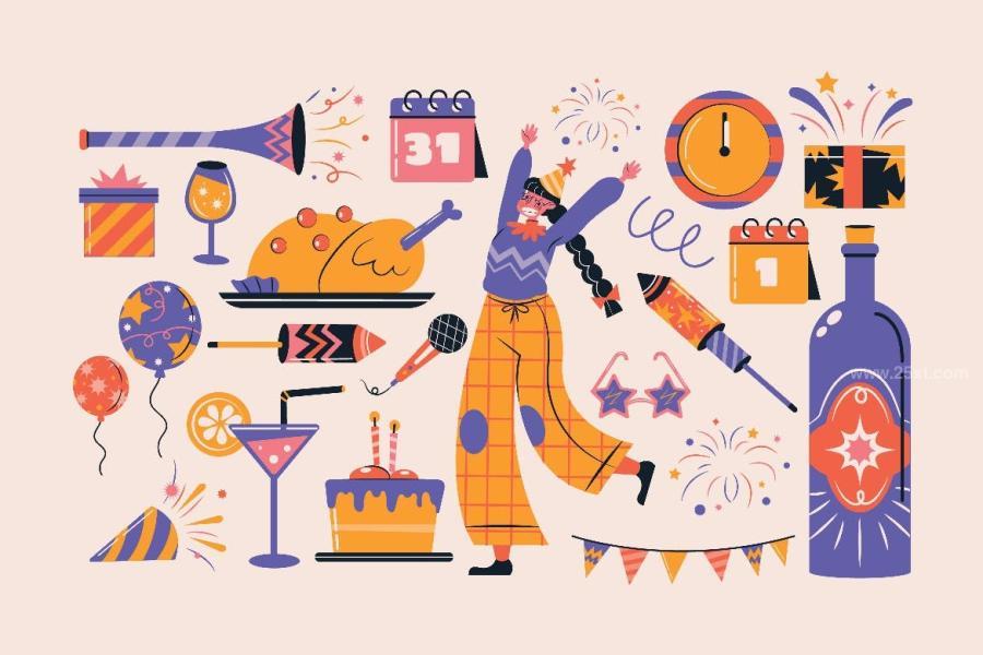 25xt-163561 Pink-Flat-Design-New-Year-Illustration-Setz6.jpg