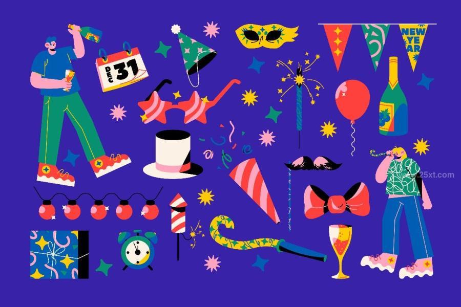 25xt-163659 Blue-Flat-Design-New-Year-Illustration-Setz4.jpg