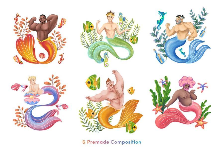 25xt-163660 Mermen-Clipart-Illustration-Packz5.jpg