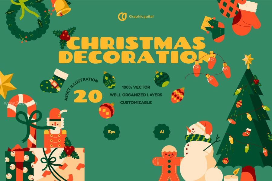 25xt-163662 Green-Christmas-Decoration-Illustration-Setz2.jpg