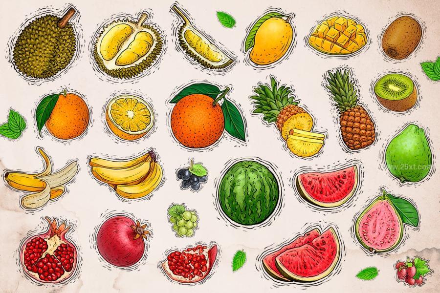 25xt-163774 Tropical-Fruit-Illustrationz3.jpg