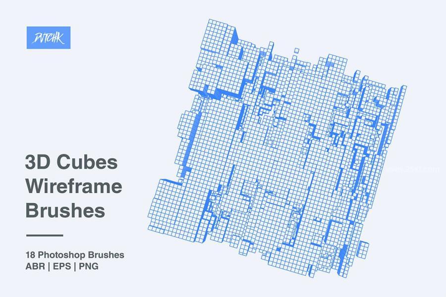 25xt-163423 3D-Cubes-Wireframe-Brushesz10.jpg
