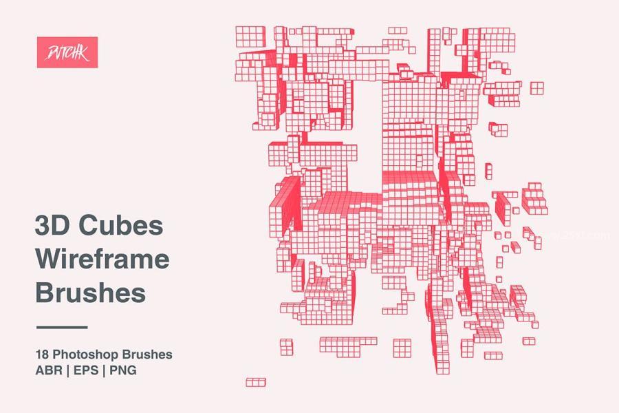 25xt-163423 3D-Cubes-Wireframe-Brushesz12.jpg