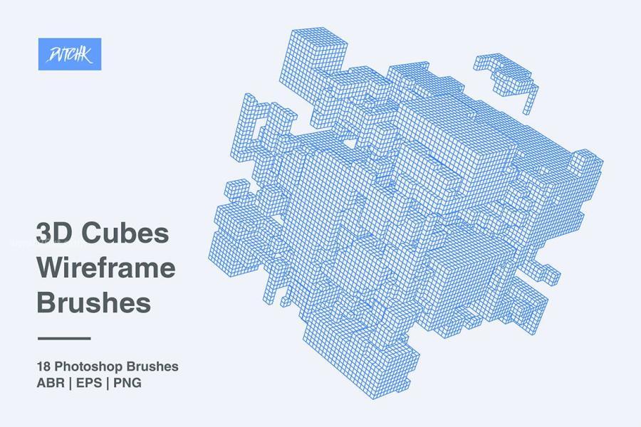 25xt-163423 3D-Cubes-Wireframe-Brushesz3.jpg