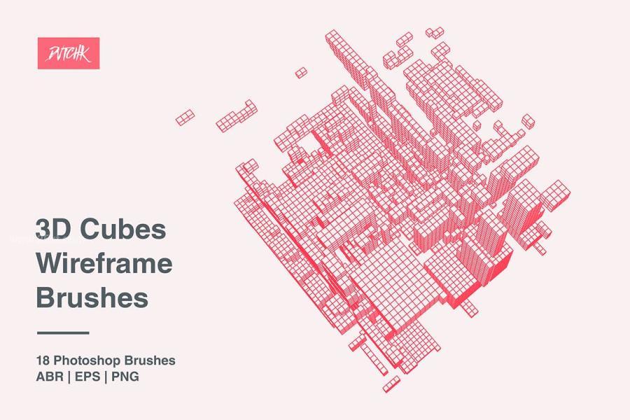 25xt-163423 3D-Cubes-Wireframe-Brushesz7.jpg