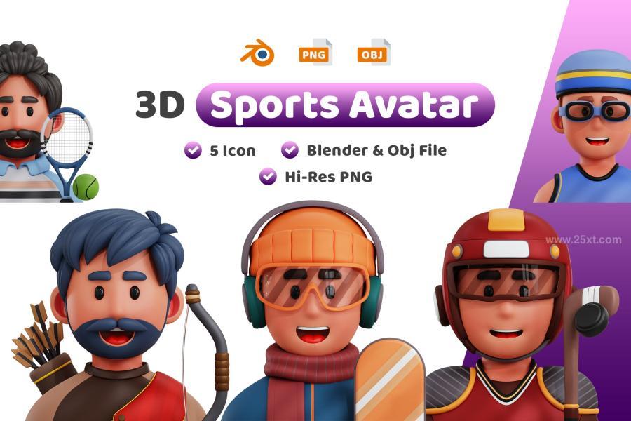 25xt-163473 Sports-Avatar-3D-Iconz2.jpg