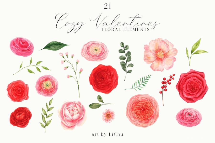25xt-486765 Watercolor-Flowers-Clipart-Red-Roses-Pink-Peoniesz3.jpg