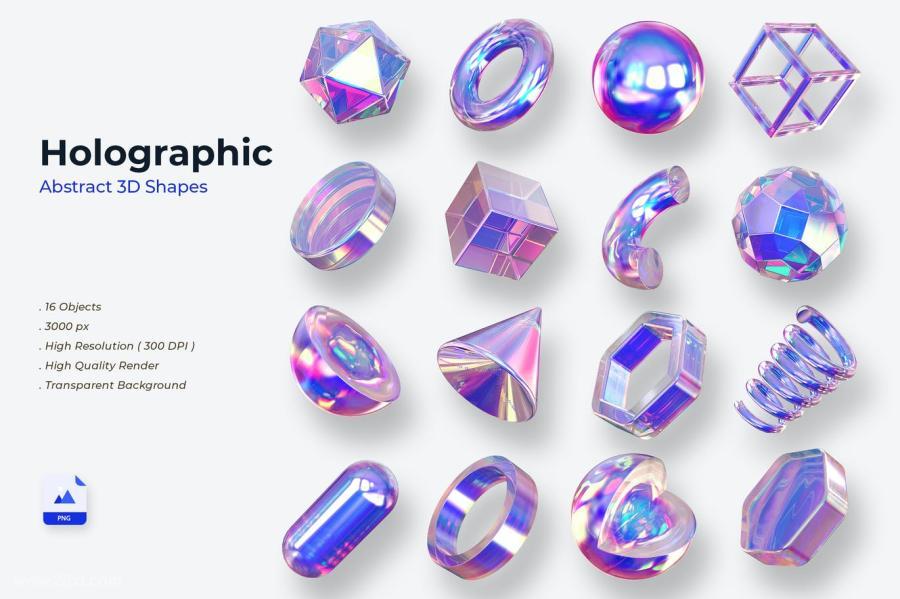 25xt-487293 Holographic-3D-Shapes-Illustration-Pack-02z2.jpg