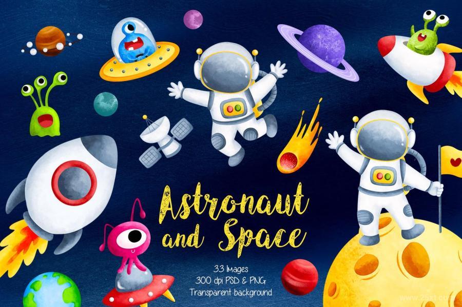 25xt-487826 Astronaut-ans-Space-Clipartz2.jpg