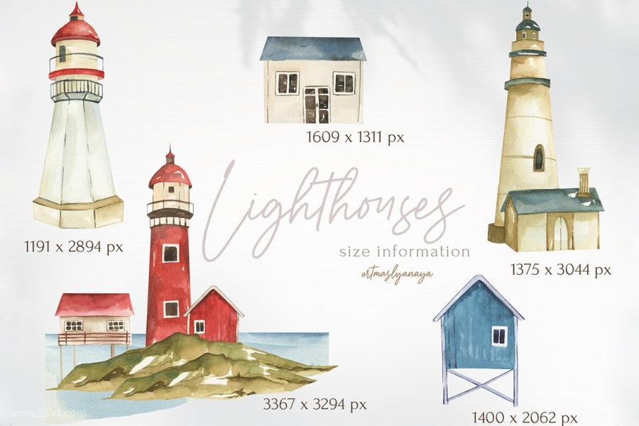 25xt-488289 Watercolor-Lighthouses-clipart-Landscapes,-oceanz7.jpg
