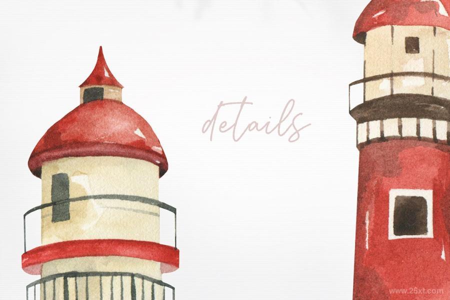 25xt-488289 Watercolor-Lighthouses-clipart-Landscapes,-oceanz8.jpg