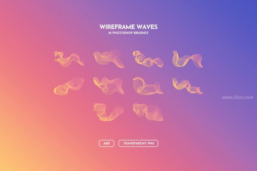 25xt-170996 Grid-Wave-Objects-Photoshop-Brushesz4.jpg