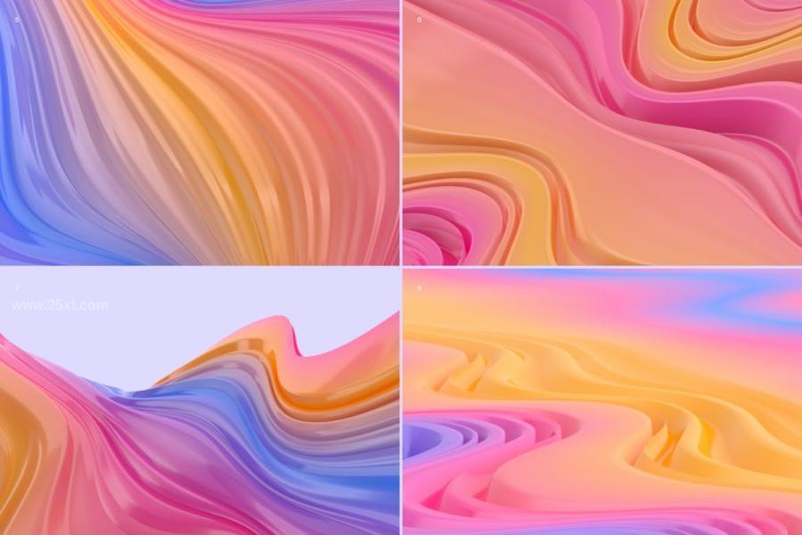 25xt-171097 Abstract-3D-Wavy-Striped-Backgrounds---Colorfulz5.jpg