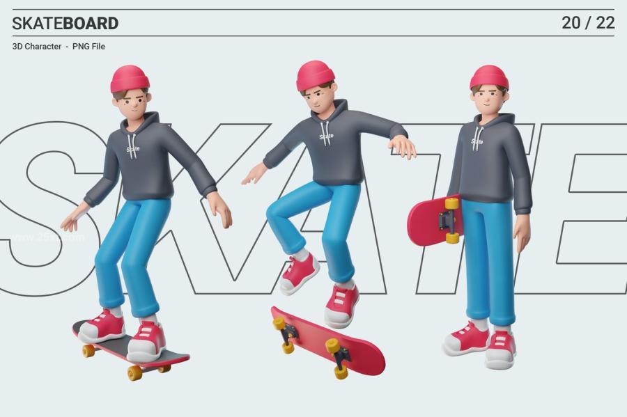 25xt-171105 Boy-Playing-Skateboard-3D-Character-Illustrationz2.jpg