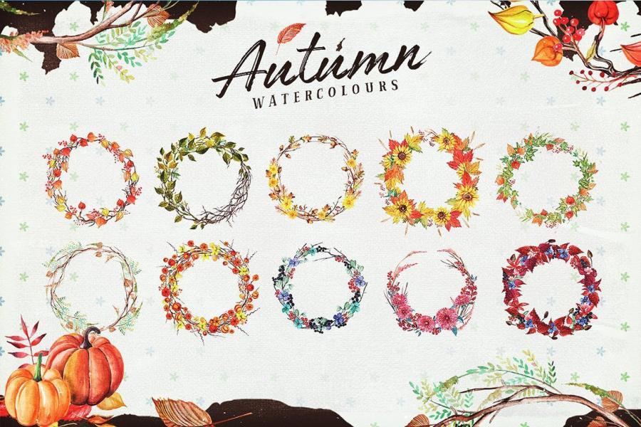 25xt-171593 Autumn-Watercolour-Wreaths--Clipartz3.jpg