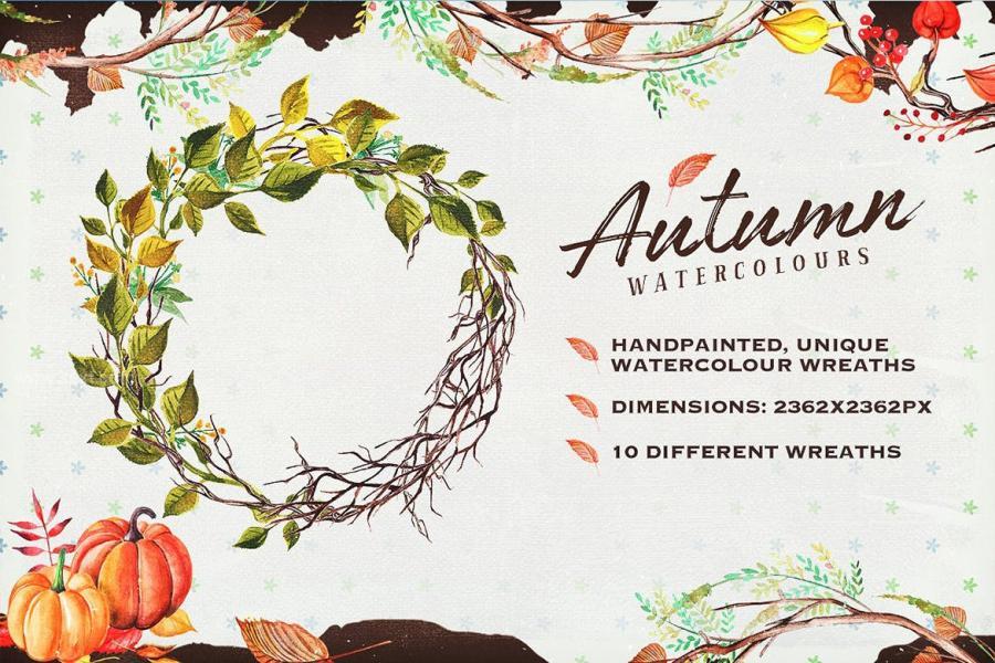 25xt-171593 Autumn-Watercolour-Wreaths--Clipartz5.jpg