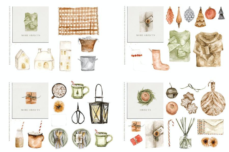 25xt-172337 Bohemian-Christmas-Watercolor-Setz3.jpg