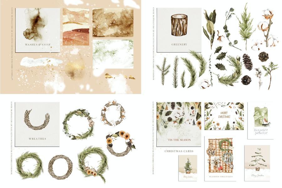 25xt-172337 Bohemian-Christmas-Watercolor-Setz9.jpg