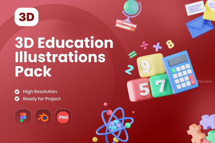 25xt-162182 3D-Education-Illustrations-Packz2.jpg