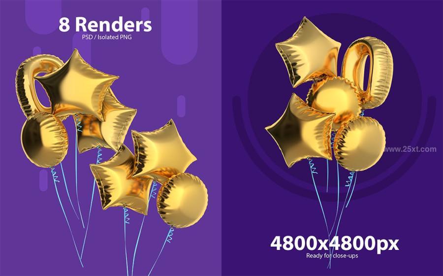 25xt-162415 Golden-Mylar-Foil-Balloonsz3.jpg