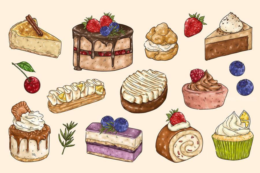 25xt-164095 Cakes-and-Dessert-Clipart-Illustrationz5.jpg