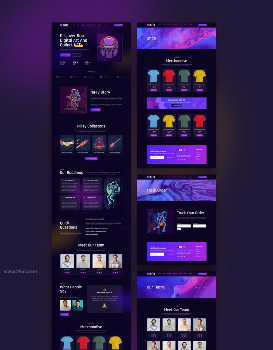 25xt-174186 NFT-Project--Portfolio-Figma-UI-Template---NiFTyz4.jpg