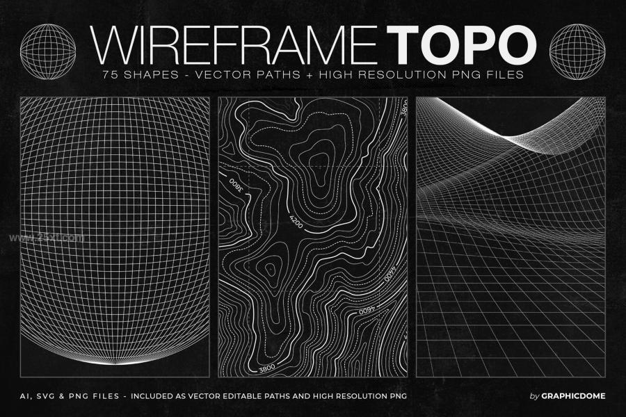 25xt-174258 Wireframe-Topo-Elements-Vectorsz2.jpg