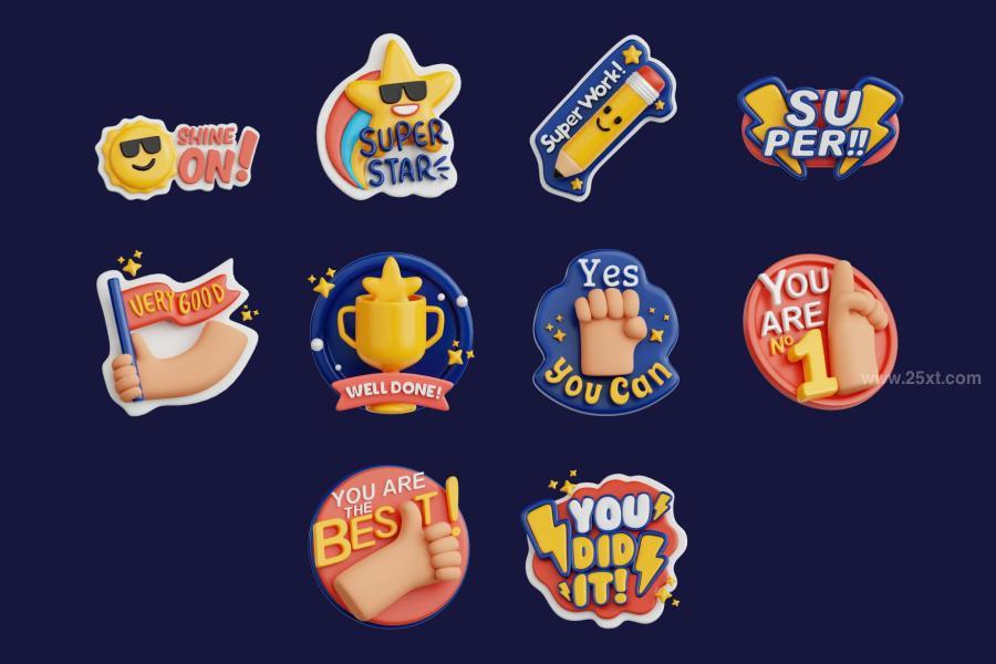 25xt-174567 Good-Vibes-Stickers-V2---3D-Iconz3.jpg