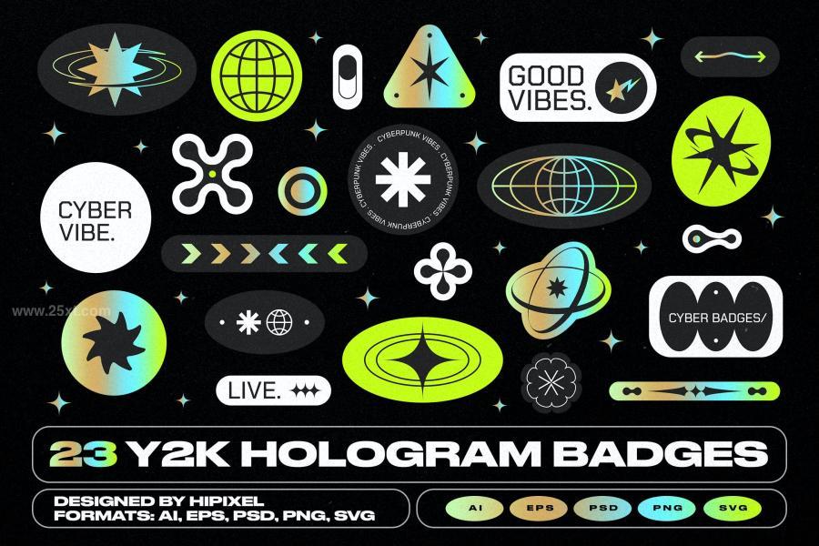 25xt-174762 Y2K-Hologram-Badge-Stickersz2.jpg