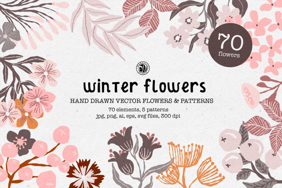25xt-174686 Winter-Flowers-Clipart-and-Patternsz2.jpg