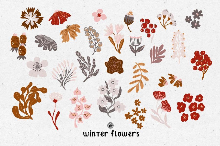 25xt-174686 Winter-Flowers-Clipart-and-Patternsz4.jpg