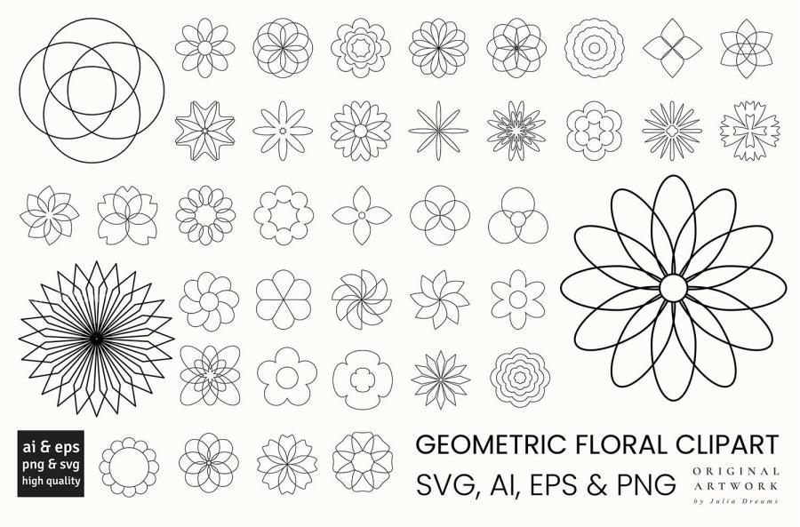 25xt-174693 Geometric-Flowers-Line-Floral-Clipart-Elementsz3.jpg