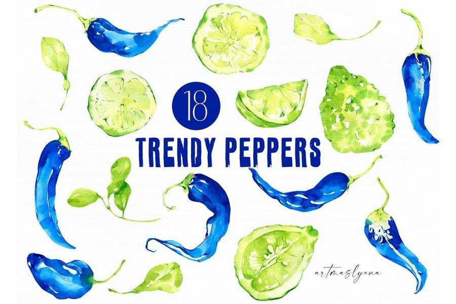 25xt-174811 Watercolor-Clipart--Peppers-and-Lime-brave-colorsz3.jpg