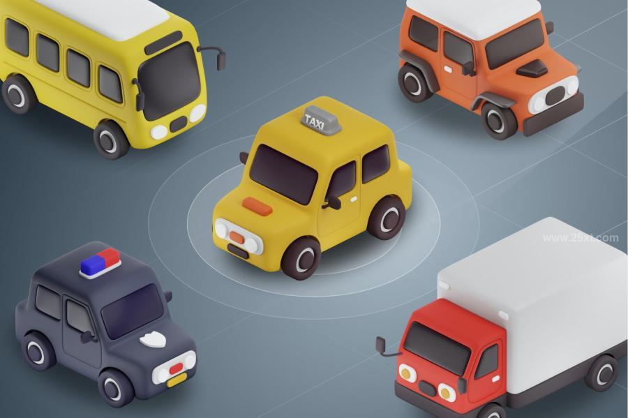 25xt-164277 3D-Cars-Truck-Police-Car-School-Bus-Taxi-Jeepz6.jpg