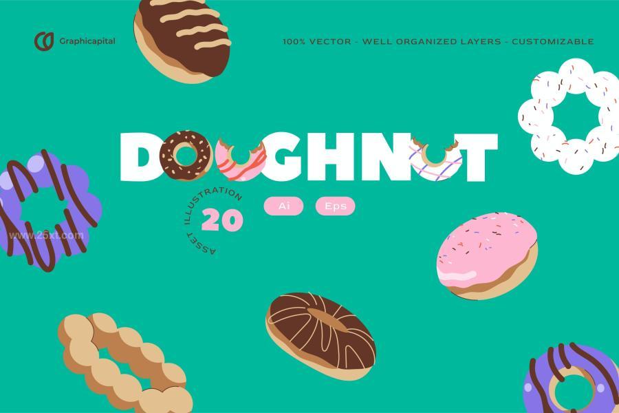 25xt-165018 Pink-Flat-Design-Doughnut-Illustration-Setz2.jpg