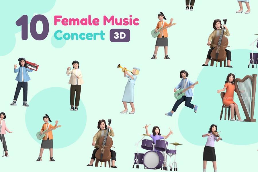 25xt-165102 Female-Music-Concert-3Dz5.jpg