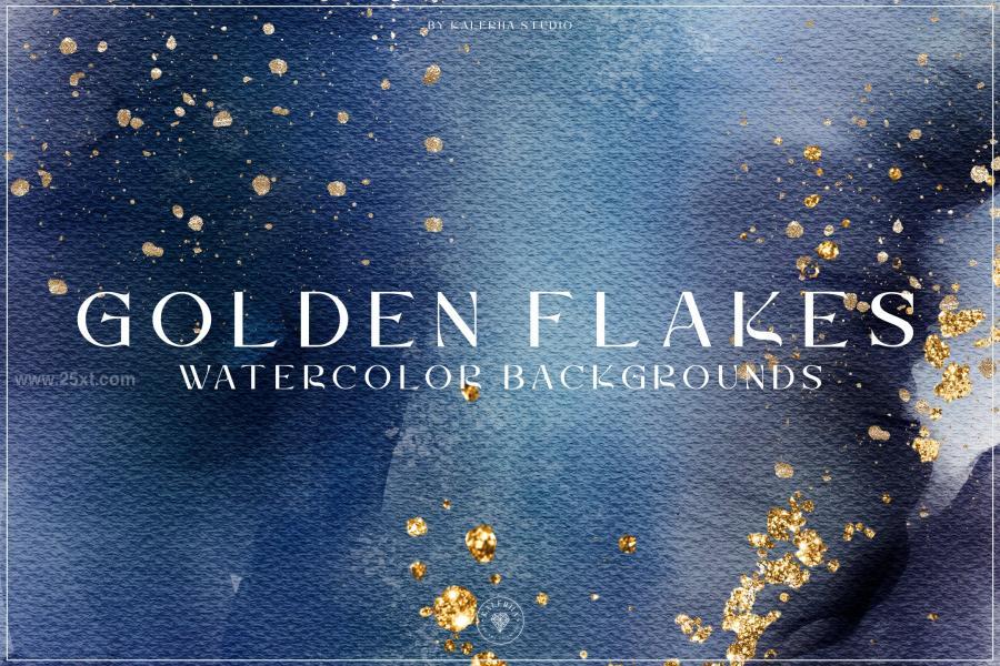 25xt-165342 Golden-Flakes-Blue-Watercolor-Backgroundsz2.jpg