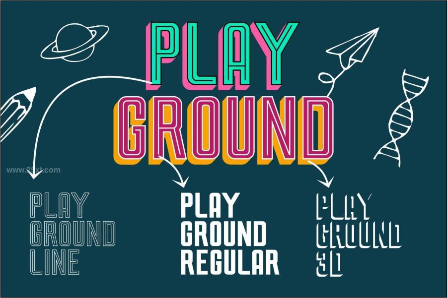 25xt-173378 Play-Ground-3D-fontsz4.jpg
