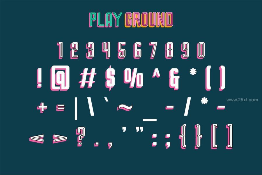 25xt-173378 Play-Ground-3D-fontsz8.jpg
