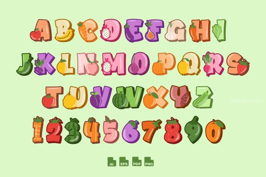 25xt-173559 Fruit-and-Vegetable-Alphabet-Typographyz2.jpg