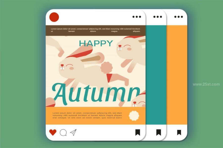 25xt-165941 Green-Flat-Design-Autumn-Animal-Illustration-Setz3.jpg
