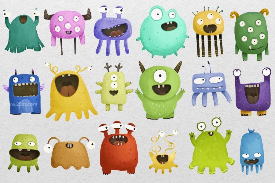 25xt-173941 CARTOON-MONSTER-CHARACTERS-Halloweenz3.jpg