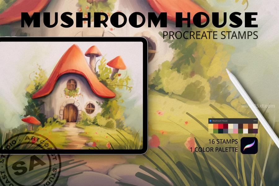 25xt-174007 Mushroom-House-Procreate-Stampsz2.jpg