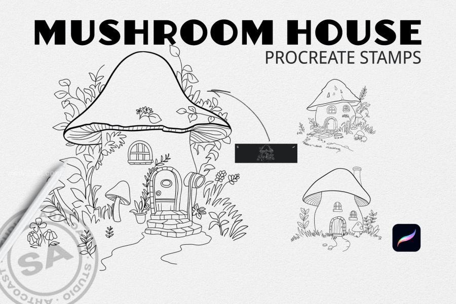 25xt-174007 Mushroom-House-Procreate-Stampsz6.jpg