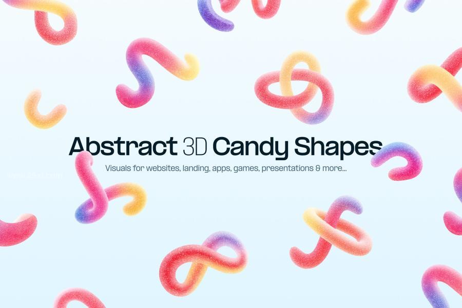 25xt-174071 Abstract-3D-Candy-Shapesz2.jpg