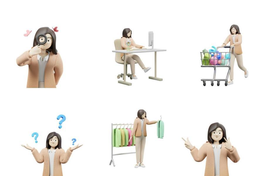 25xt-174931 Woman-Activity-3D-Character-Illustrationz4.jpg