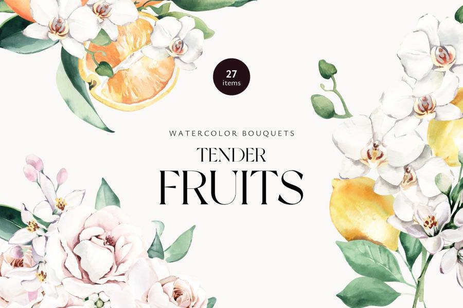 25xt-174880 Tender-Fruits-Watercolor-Bouquetsz2.jpg