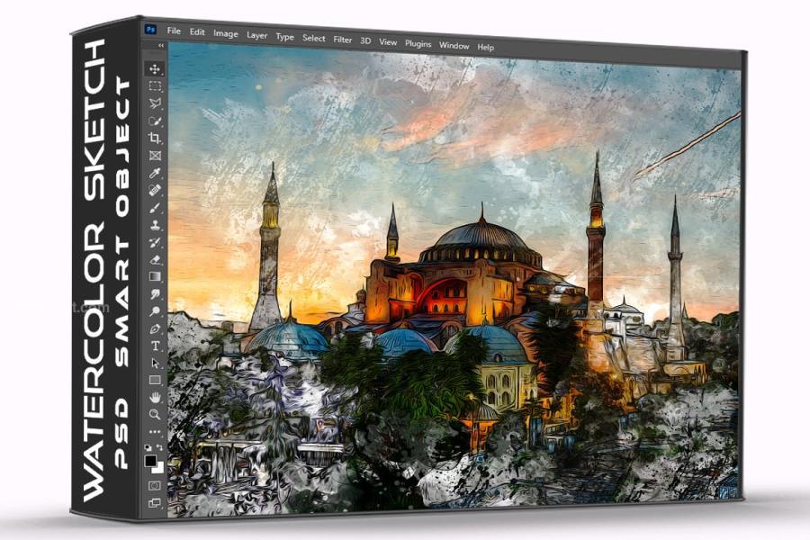 25xt-175363 Watercolor-Painting-Photo-Effect-Psd-Templatez4.jpg