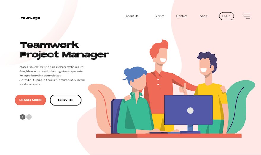 36956 Teamwork Project Manager Banner & Landing Page.jpg